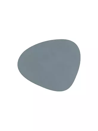 LIND DNA | Leder-Untersetzer oval 11x13cm Light Blue | 